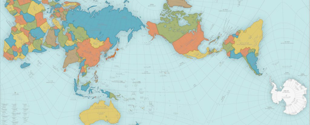 Mapa Mundi Tamanho real dos países