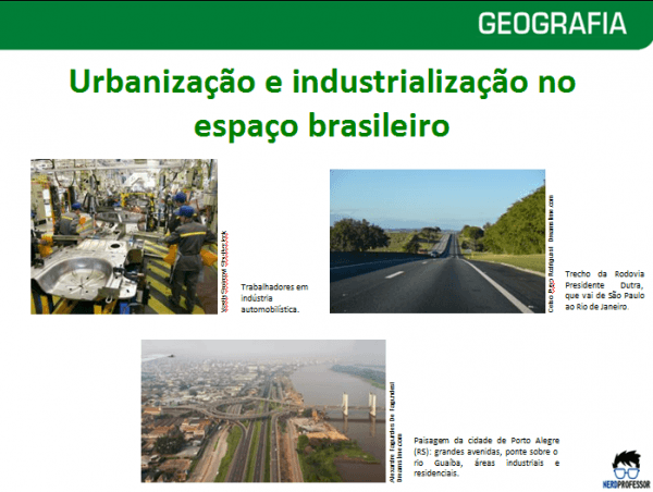 Slides: Urbanização e industrialização no espaço brasileiro – Nerd ...