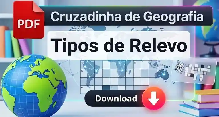 Cruzadinha de Geografia: Tipos de Relevo