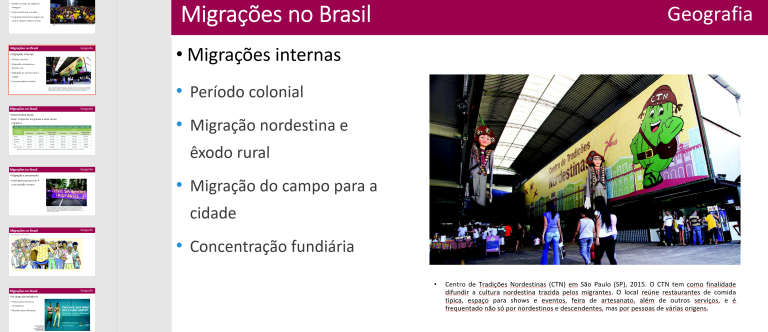 PowerPoint: Aula Migrações