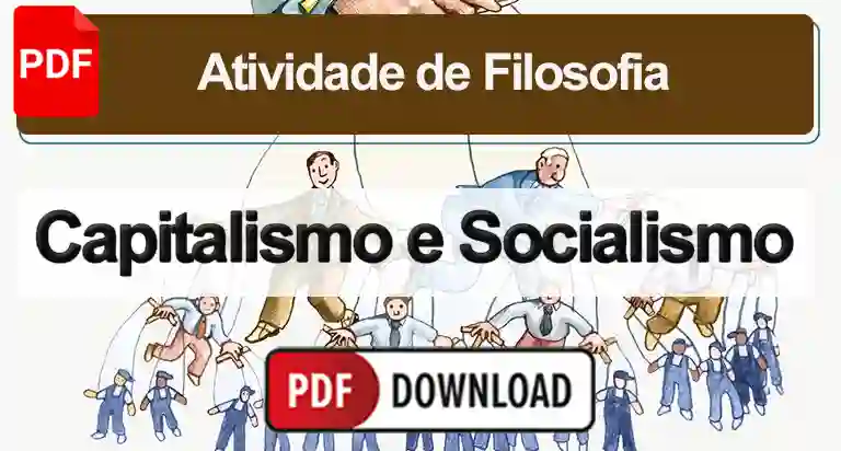 Capitalismo e Socialismo – Karl Marx – Atividade PDF