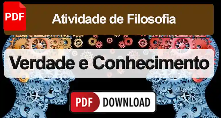 Verdade e Conhecimento – Kant, Descartes, Hume – Atividade PDF