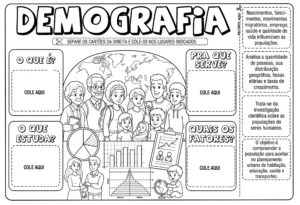 Demografia – Atividade PDF para colorir